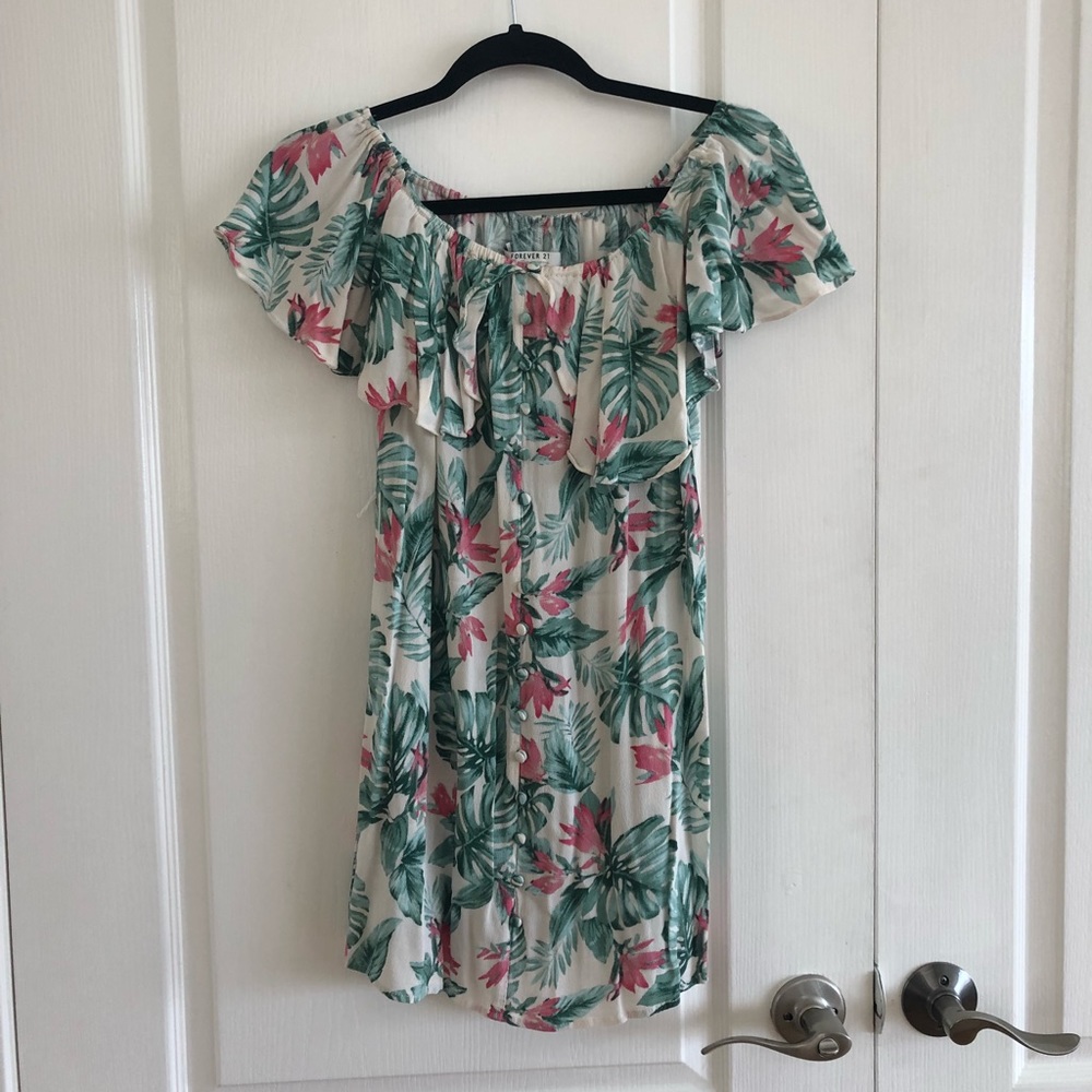 Off the Shoulder Floral Dress